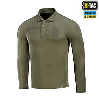 M-Tac поло тактическое длинный рукав 65/35 Army Olive, военное, полевое, футболка, для ЗСУ