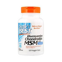 Препарат для суставов и связок Doctor's Best Glucosamine Chondroitin MSM with OptiMSM 120 Cap CT, код: 7517656