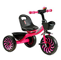 Трехколесный велосипед детский колеса EVA с корзинами Best Trike Розовый