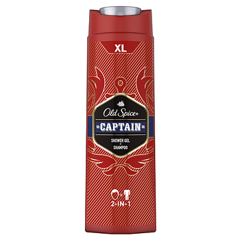 OLD SPICE Гель для душу + шампунь 2в1 Captain 400 мл