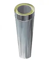 Труба термо для дымохода Ø150/220 0,5м 0,5мм нерж/оцинк