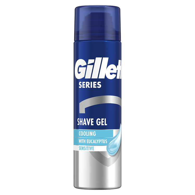 Гель для гоління Gillette Series Охолоджуючий з евкаліптом 200 мл, фото 1
