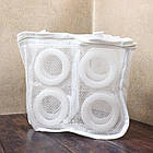 Сітчастий мішок для прання взуття (28х25х8см) / Пральний мішок, фото 10