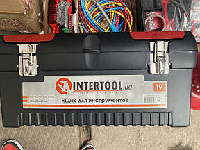 Ящик для інструментів із металевими замками, 19" 483*242*240 мм INTERTOOL BX-1019
