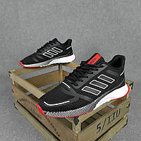 Кроссовки, кеды отличное качество Adidas Nova Run чорні з червоним 41 Размер 41