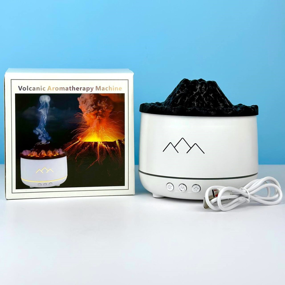 Зволожувач повітря Вулкан з ефектом полум'я й підсвіткою 9273