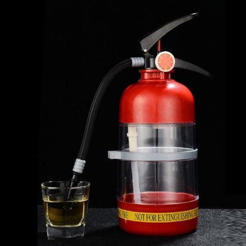 Резервуар RESTEQ для коктейлей в виде огнетушителя. Емкость для напитков для алкоголя 1,5л Штоф для виски High - фото 2 - id-p2152185154