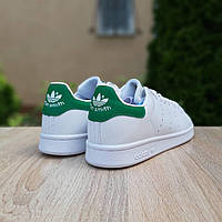 Кроссовки, кеды отличное качество Adidas Stan Smith білі з зеленим 37 Размер 37