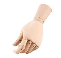 Деревянная рука манекен RESTEQ 25см модель для держания товара, для рисования, левая (женская) High Quality