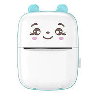 Міні принтер для фото портативний Cat Ears 8499 White/Blue (SH020832)