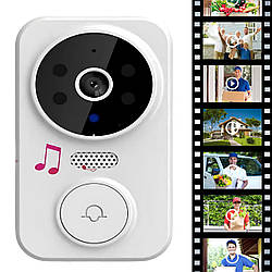 Розумний дверний дзвінок з Wi-Fi камерою, M8, Білий / Бездротовий дзвінок з віддаленим доступом / Відеодомофон