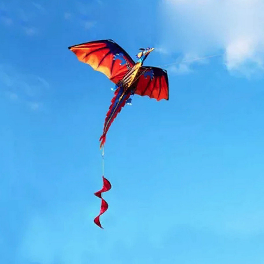 Воздушный змей Дракон RESTEQ. Дракон 3d воздушный змей. Большой воздушный змей. Кайт дракон. Dragon Kite High - фото 5 - id-p2152186161