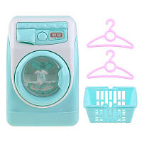 Игрушка стиральная машина RESTEQ (свет, звук) 8х11 см. Игрушка стиральная машина. Мини стиральная машина для
