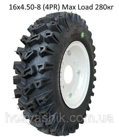 Колесо16х4.50-8 в сборі, (4PR) Max Load 280кг, "WANDA", фото 1