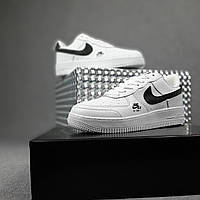 Кроссовки, кеды отличное качество Nike Air Force 1 білі з чорним 41 Размер 41