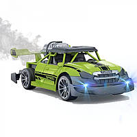 Скоростная Машинка на Пульте Управления с LED Подсветкой и Паром на Аккумуляторе STORM Зелёна TS, код: 8080765