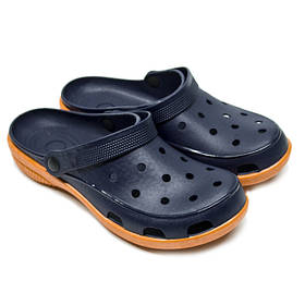 Сабо синьо-жовтогарячі крокси силіконові гумові купити "Like Crocs" (36 37 38 39 40)