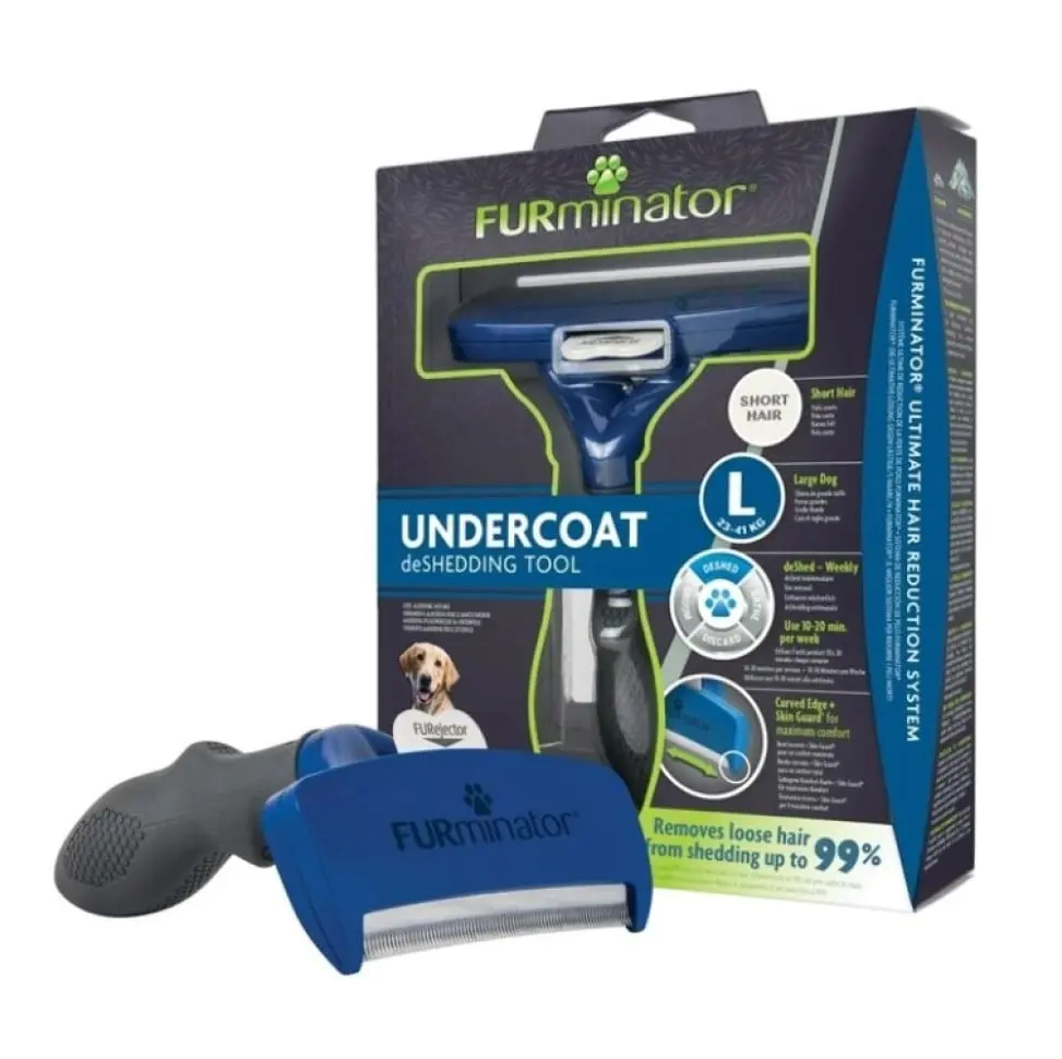FURminator Фурмінатор для собак з короткою шерстю розмір L