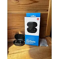 Бездротові Bluetooth-навушники V5.0 Xiaomi Redmi AirDots 2 навушники з кейсом вакуумні чорні