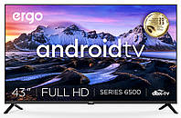 Смарт телевизор ERGO 43GFS6500 Android TV диагональ 43" дюйма | Смарт телевизор Ergo