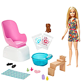 Набір ігровий Манікюрний салон Barbie (фігурка, меблі, аксесуари) GHN07, фото 6