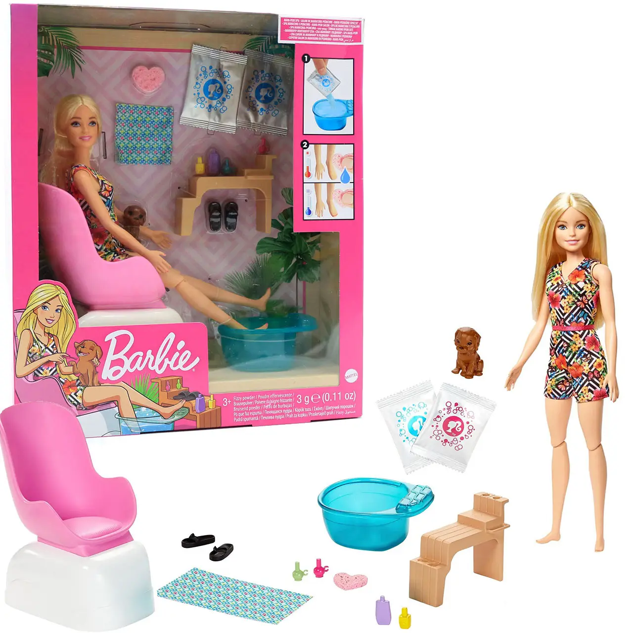 Набір ігровий Манікюрний салон Barbie (фігурка, меблі, аксесуари) GHN07