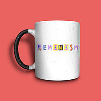 "Feminism" чашка хамелеон для дівчини
