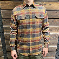 Сорочка Helikon GreyMan Polyester/Nylon-Amber Plaid,тактична чоловіча міцна сорочка в клітинку з кишенями на весну,літо