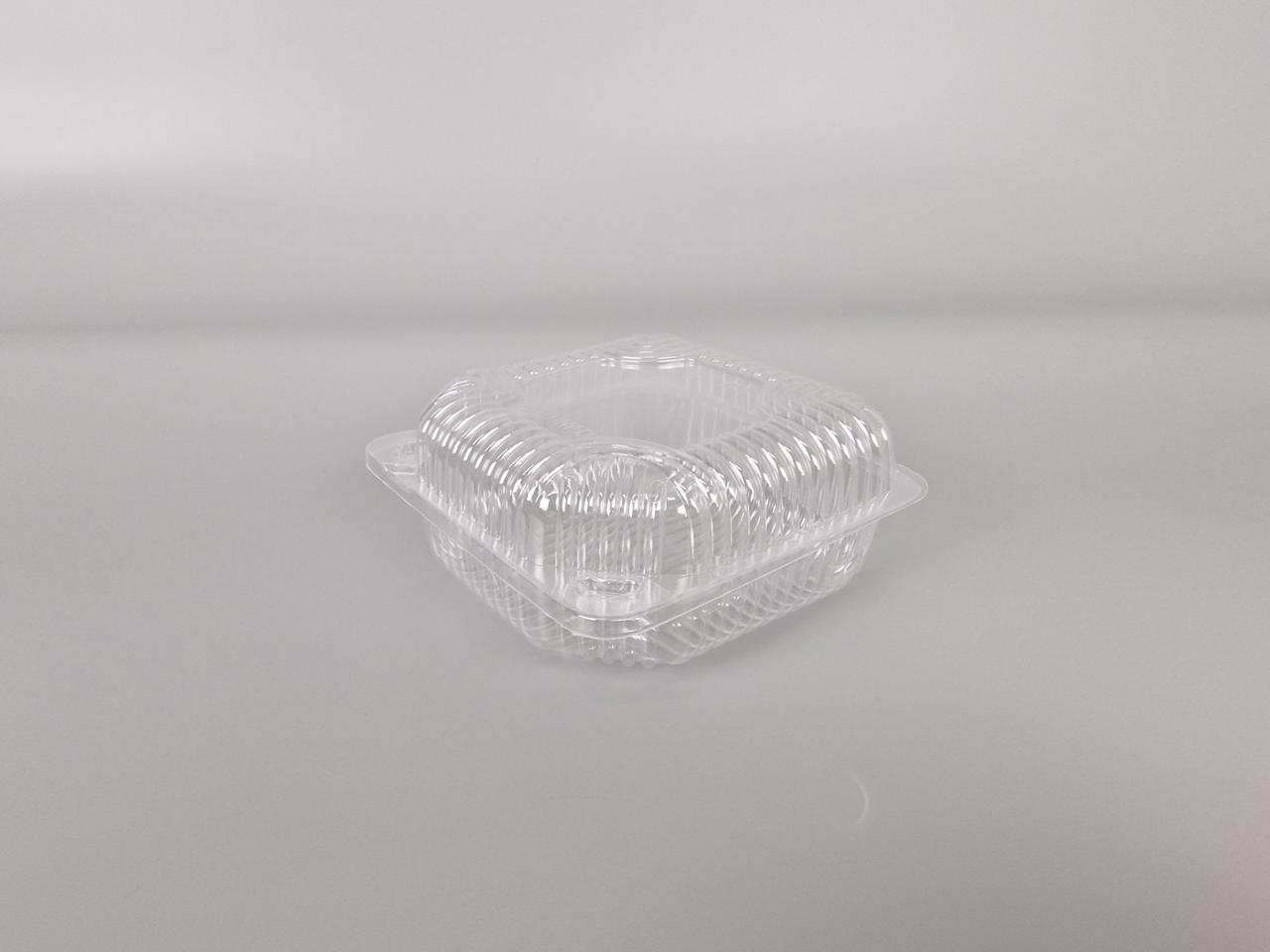 Контейнер пластиковий з відкидною кришкою V570 мл IT-9 (50 шт.), фото 1