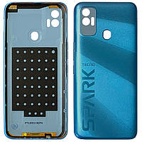 Задня кришка Tecno Spark 7 KF6n (блакитна Оригінал)