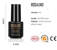 Термо гель-лак для нігтів ROSALIDN, що змінює колір від температури, термолак, хамелеон 7 мл., фото 2