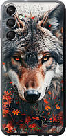 Чехол на Samsung Galaxy A24 A245F Wolf and flowers "6056u-3020-70447"