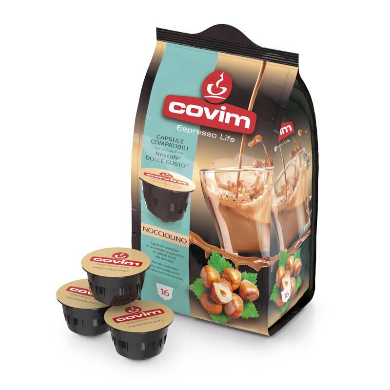 Кавовий напій у капсулах Covim Dolce Gusto Nocciolino 16 шт Італія Дольче Густо горіх