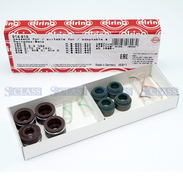 Сальники клапанів компл. Mercedes Benz OM601 W901-904 95-06/W638 96-03/W201/W202 89-00, Elring, 914.819,