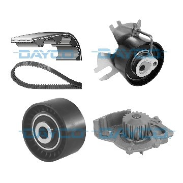 Ремінь ГРМ компл. + помпа Citroen Jumpy / Fiat Scudo / Peugeot Expert MJET/HDi 07-, Dayco, KTBWP4550,