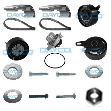 Ремінь ГРМ компл. + помпа VW LT/T4 2.5 TDI 95-06, Dayco, KTBWP4890,
