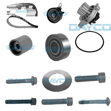 Ремінь ГРМ компл. + помпа VW Crafter 2.5 TDI 06-11, Dayco, KTBWP4940,