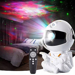 Лазерний нічник-проєктор зоряного неба Galaxy Star Projector Night Light Astronaut Guitarist Lamp