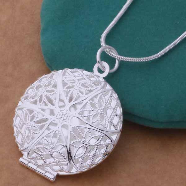 Підвіска медальйон під фото на шию у формі ажурного кола з ювелірного сплаву 28066, фото 1