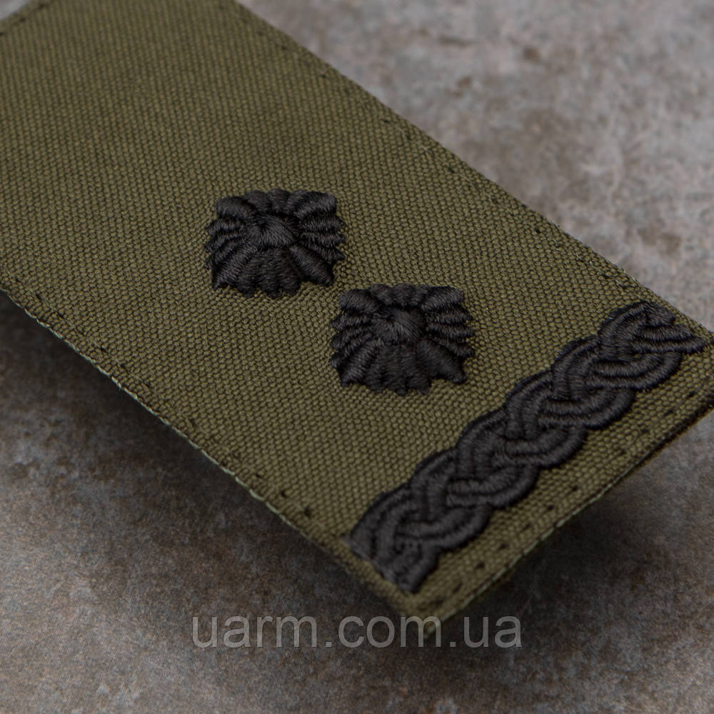 Погон 3D підполковник олива 10.0 х 5.0