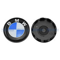 Колпачок колесного диска BMW All models D=65/68mm(черный ободок), Wender Parts, B 36 13 1 180 419,