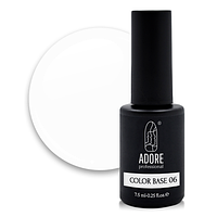Цветная база для ногтей Adore professional №06 - white, 7,5 ml
