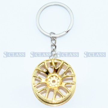 Брелок диск колісний золотий , Туреччина, WHEEL-GOLD,