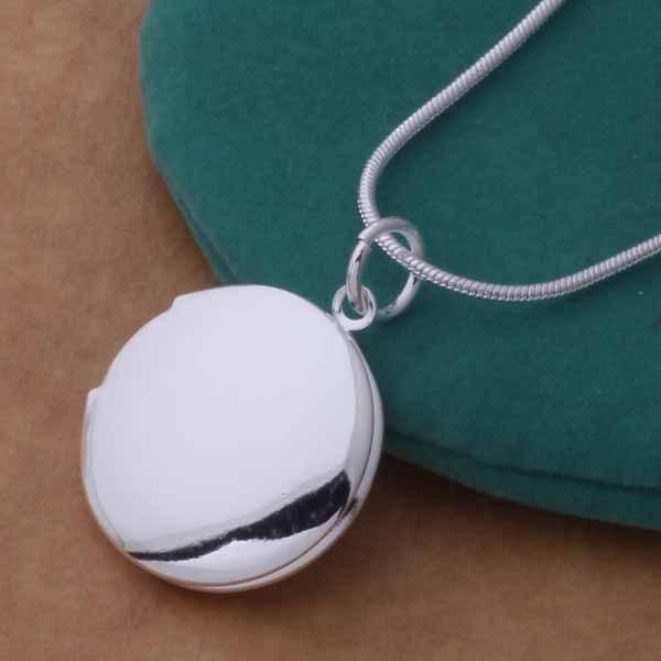 Медальйон під фотографію з ювелірного сплаву на ланцюжку 46 см круглої форми 28068, фото 1