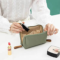 Стильна жіноча косметичка елегантний органайзер для макіяжу та аксесуарів, дорожня сумка для подорожей