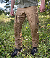 Бойові штани Helikon MCDU DyNyCo Rip-Stop-Coyote,тактичні армійські еластичні чоловічі штани койот, що тягнуться НАТО