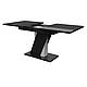 Стіл обідній "Тріон" 180х80х75 см. Чорний глянець МДФ, фото 2