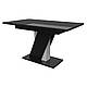 Стіл обідній "Тріон" 180х80х75 см. Чорний глянець МДФ, фото 3