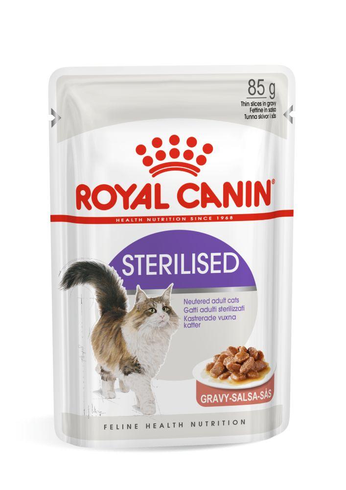 Вологий корм для дорослих стерилізованих котів ROYAL CANIN STERILISED IN GRAVY 0.085 кг