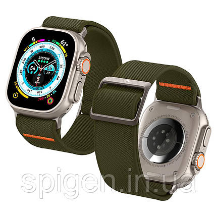 Нейлоновий ремінець Spigen для Apple Watch (49/45/44/42) - Lite Fit Ultra, Khaki (AMP05985), фото 1